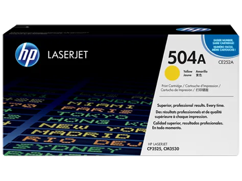 Mực in HP 504A Yellow Original LaserJet Toner Cartridge (CE252A)