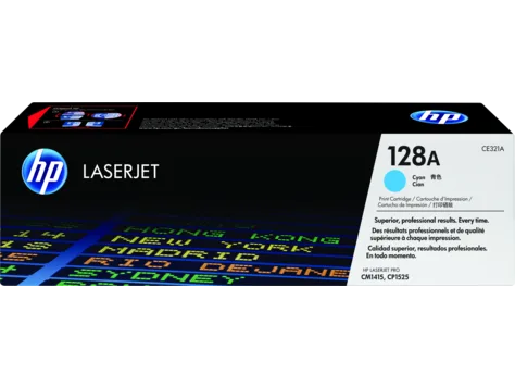 Mực in HP 128A Cyan Original LaserJet Toner Cartridge (CE321A)