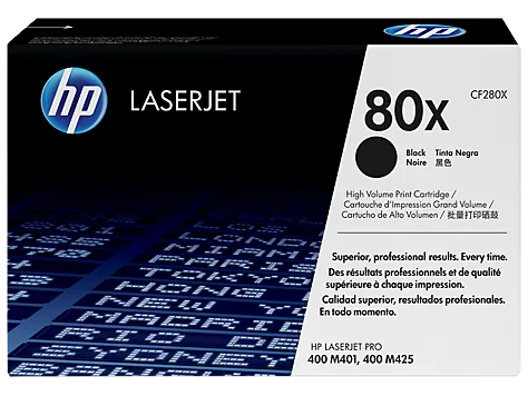 Mực in HP 80X High Yield Black Original LaserJet Toner Cartridge (CF280X)