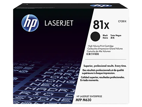 Mực in HP 81X High Yield Black Original LaserJet Toner Cartridge (CF281X)