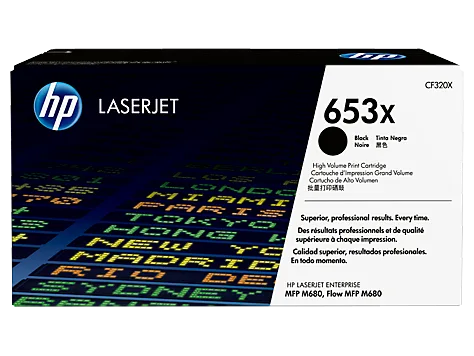 Mực in HP 653X High Yield Black Original LaserJet Toner Cartridge (CF320X)
