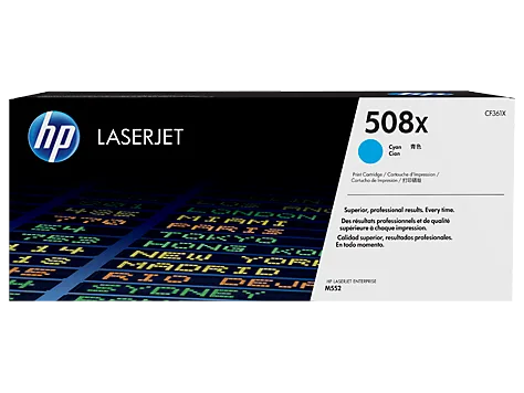 Mực in HP 508X High Yield Cyan Original LaserJet Toner Cartridge(CF361X)