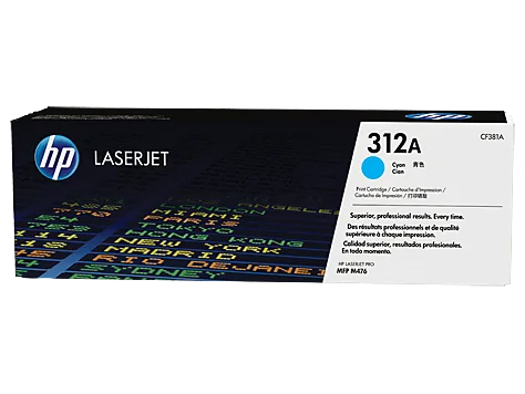 Mực in HP 312A Cyan Original LaserJet Toner Cartridge (CF381A)