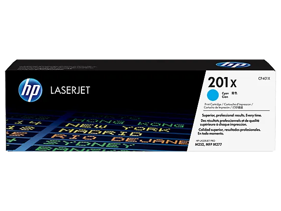 Mực in HP 201X High Yield Cyan Original LaserJet Toner Cartridge (CF401X)
