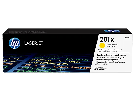 Mực in HP 201X High Yield Yellow Original LaserJet Toner Cartridge (CF402X)