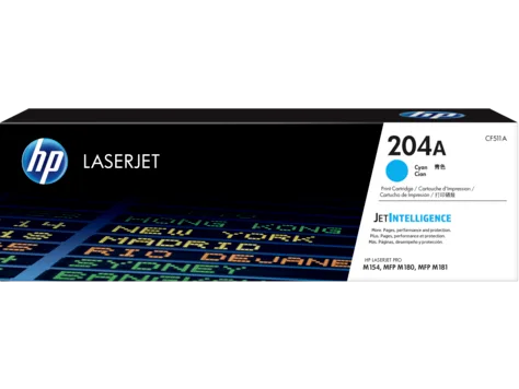 Mực in HP 204A Cyan Original LaserJet Toner Cartridge(CF511A)