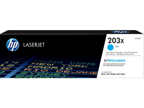Mực in HP 203X High Yield Cyan Original LaserJet Toner Cartridge (CF541X)