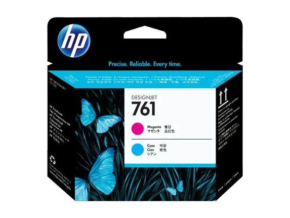 Mực in HP 761 Magenta/Cyan Designjet Printhead (CH646A)