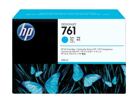 Mực in HP 761 400-ml Cyan DesignJet Ink Cartridge (CM994A)