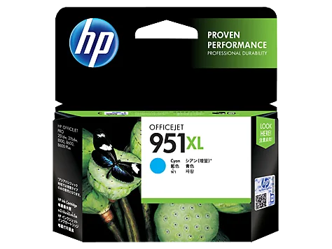 Mực in HP 951XL High Yield Cyan Original Ink Cartridge (CN046AA)
