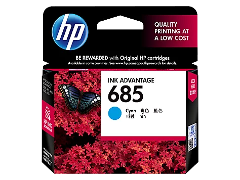 Mực in HP 685 Cyan Original Ink Advantage Cartridge (CZ122AA)