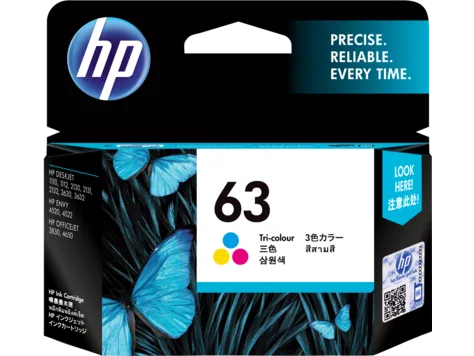 Mực in HP 63 Tri-color Original Ink Cartridge (F6U61AA)
