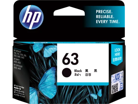 Mực in HP 63 Black Original Ink Cartridge (F6U62AA)