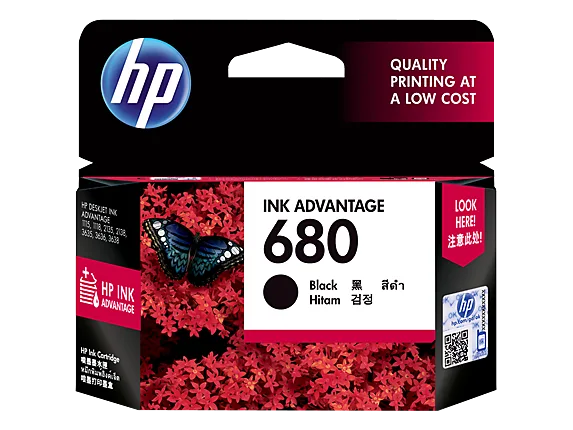 Mực in HP 680 Black Original Ink Advantage Cartridge (F6V27AA)