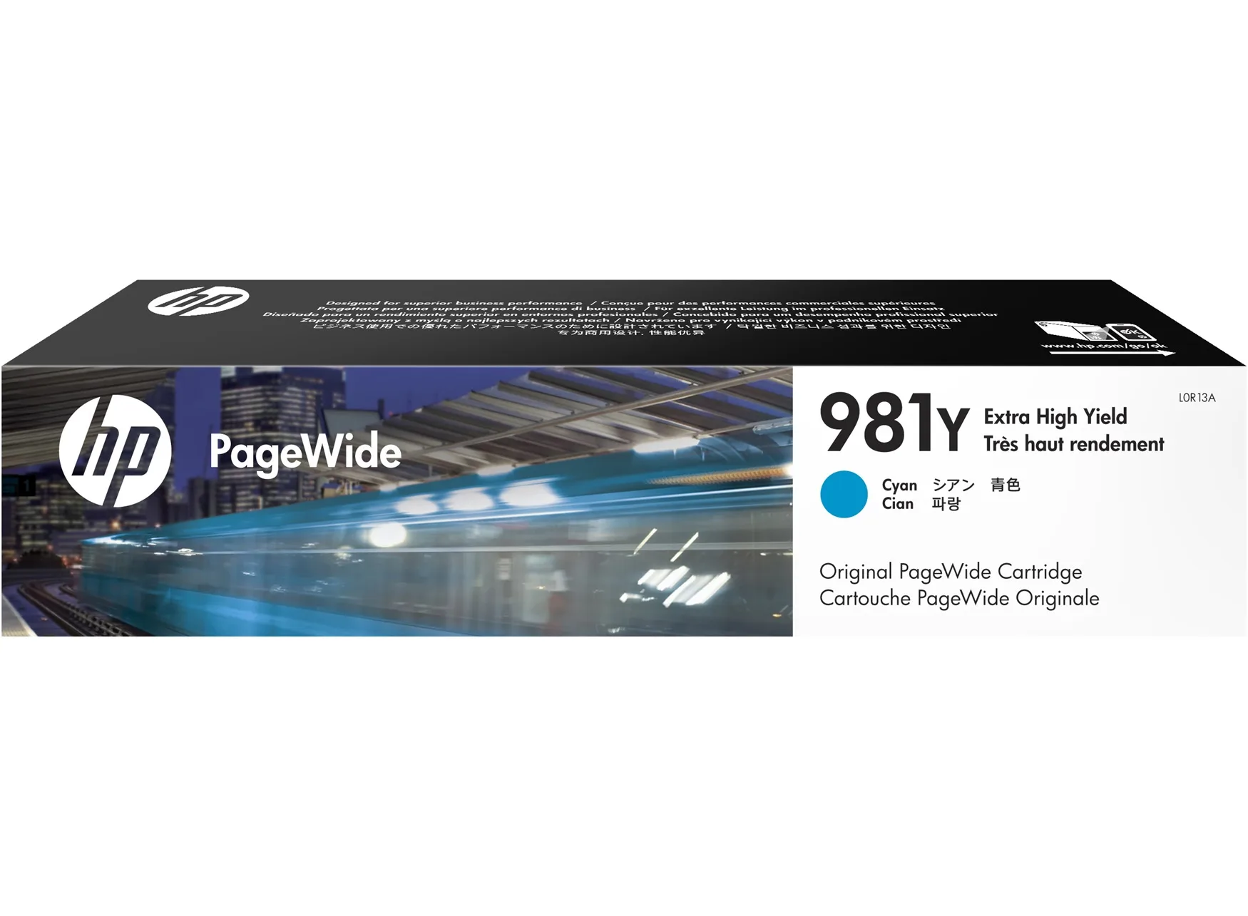 Mực in HP 981Y Extra High Yield Cyan Original PageWide Cartridge (L0R13A)