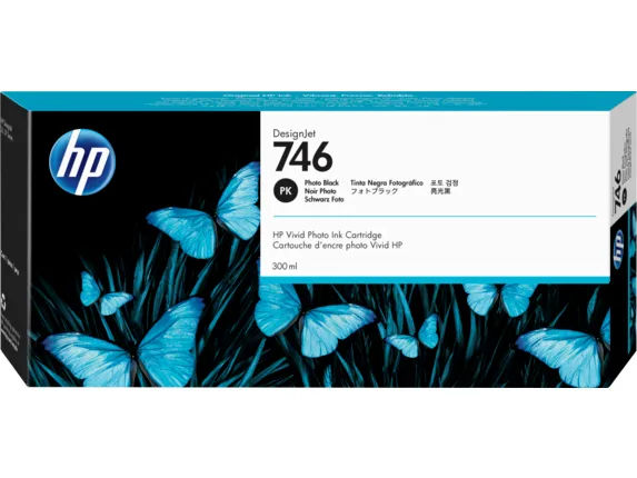 Mực in HP 746 300-ml Photo Black DesignJet Ink Cartridge (P2V82A)