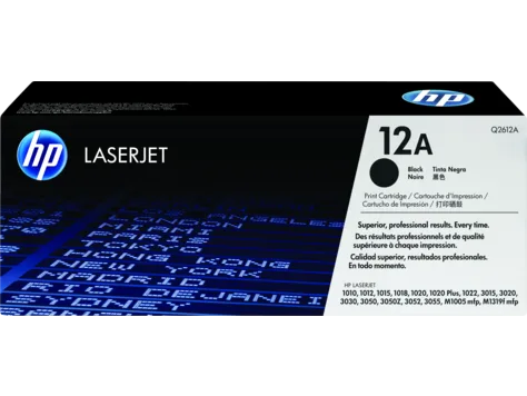 Mực in HP 12A Black Original LaserJet Toner Cartridge (Q2612A)