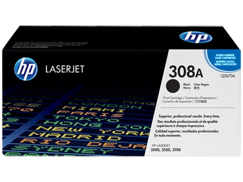 Mực in HP 308A Black Original LaserJet Toner Cartridge (Q2670A)