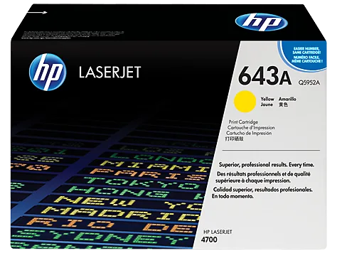 Mực in HP 643A Yellow Original LaserJet Toner Cartridge (Q5952A)