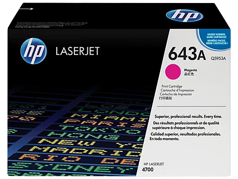Mực in HP 643A Magenta Original LaserJet Toner Cartridge (Q5953A)