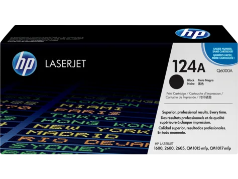 Mực in HP 124A Black Original LaserJet Toner Cartridge (Q6000A)