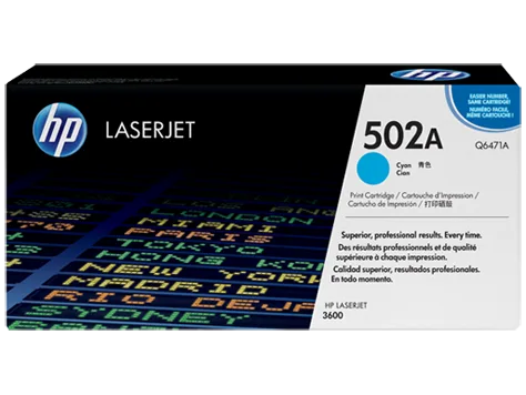 Mực in HP 502A Cyan Original LaserJet Toner Cartridge (Q6471A)