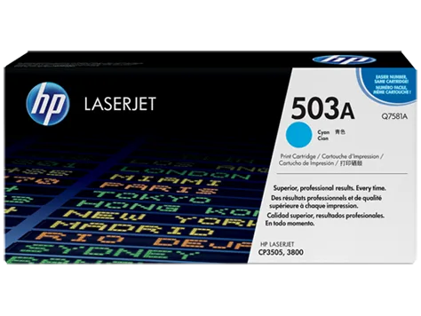 Mực in HP 503A Cyan Original LaserJet Toner Cartridge (Q7581A)