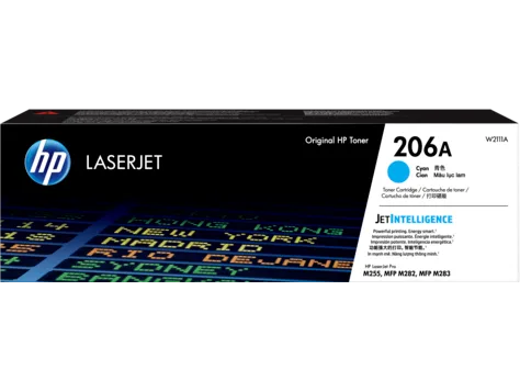 Mực in HP 206A Cyan Original LaserJet Toner Cartridge (W2111A)