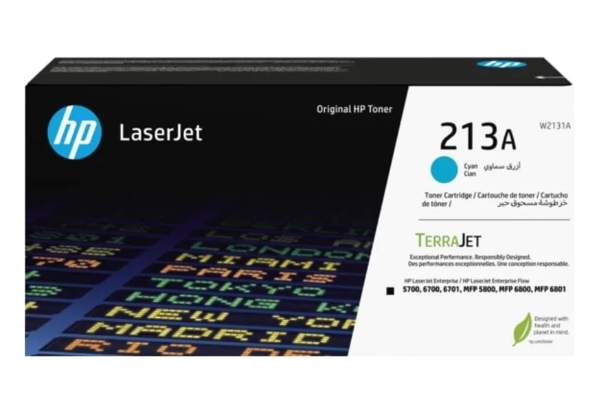 Mực in HP 213A Cyan Original LaserJet Toner Cartridge (W2131A)