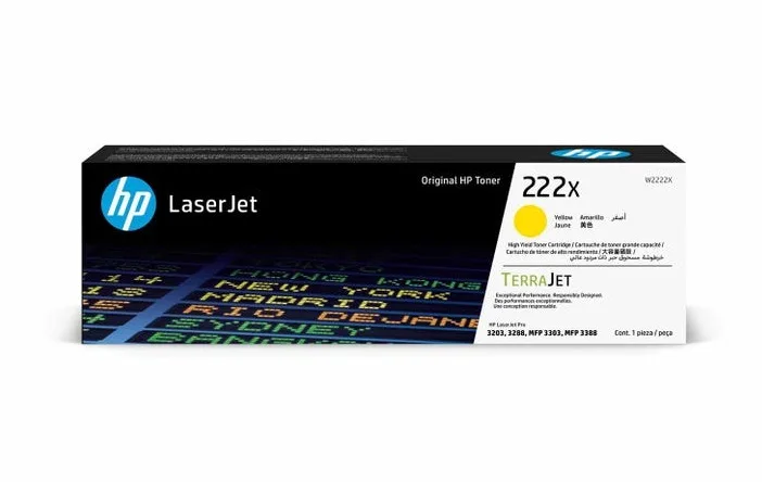 Mực in Hộp Mực Màu Vàng HP 222X W2222X – Mực LaserJet Yellow Hiệu Suất Cao, Chính Hãng