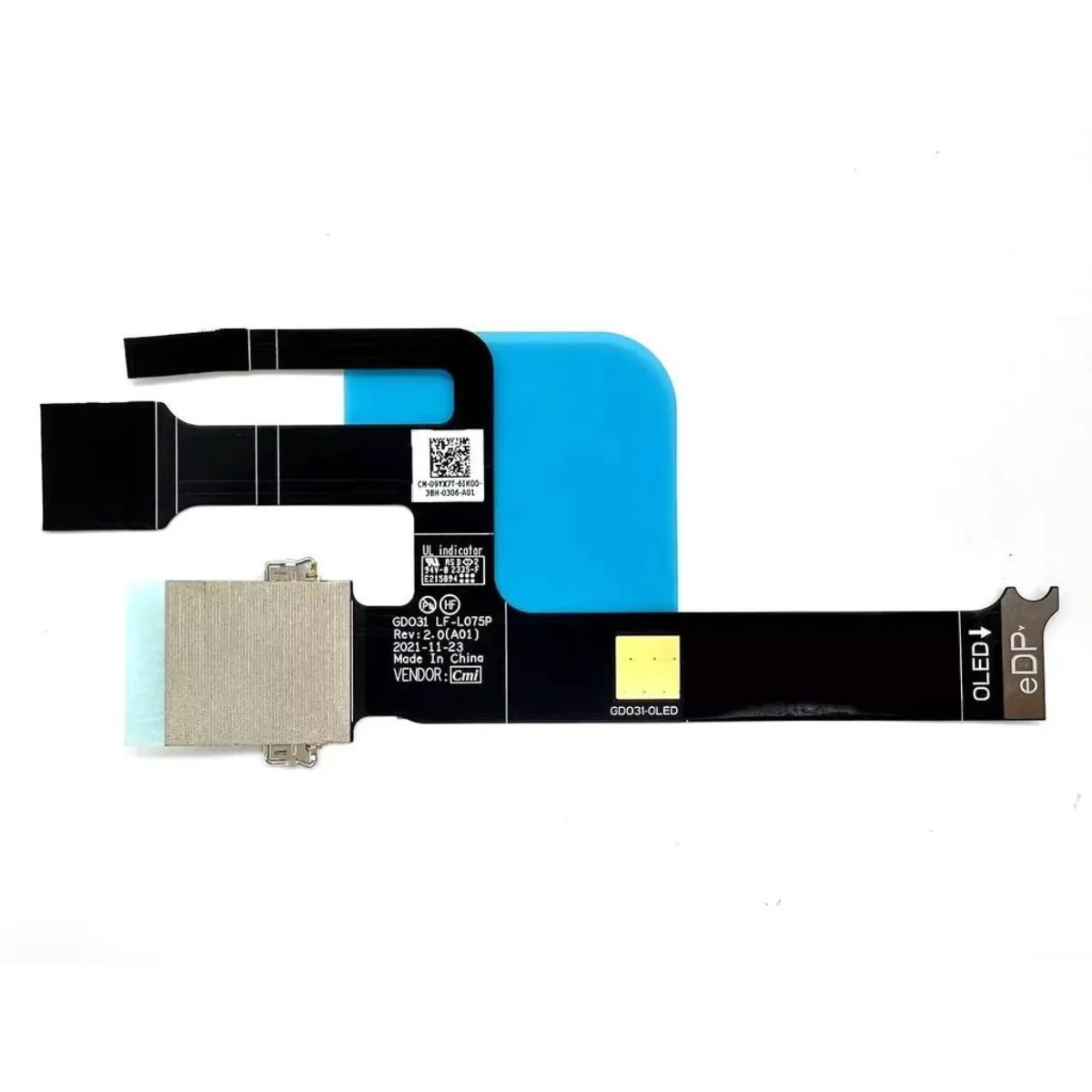 Cáp màn hình laptop Dell XPS 13 9320 Oled LF-L075P DA30001NG10 09YX7T