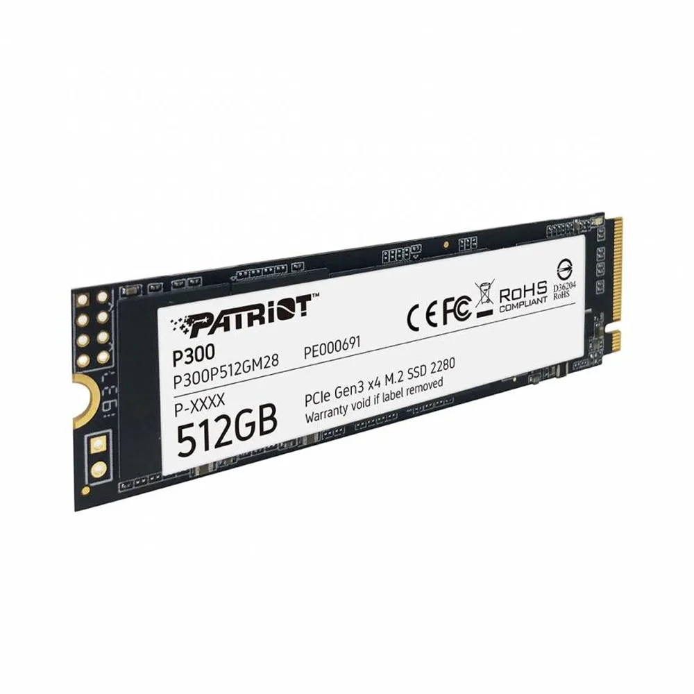 Ổ cứng SSD Patriot P300 512GB NVMe M.2 PCIe Gen3 x4 (P300P512GM28) - ảnh 3