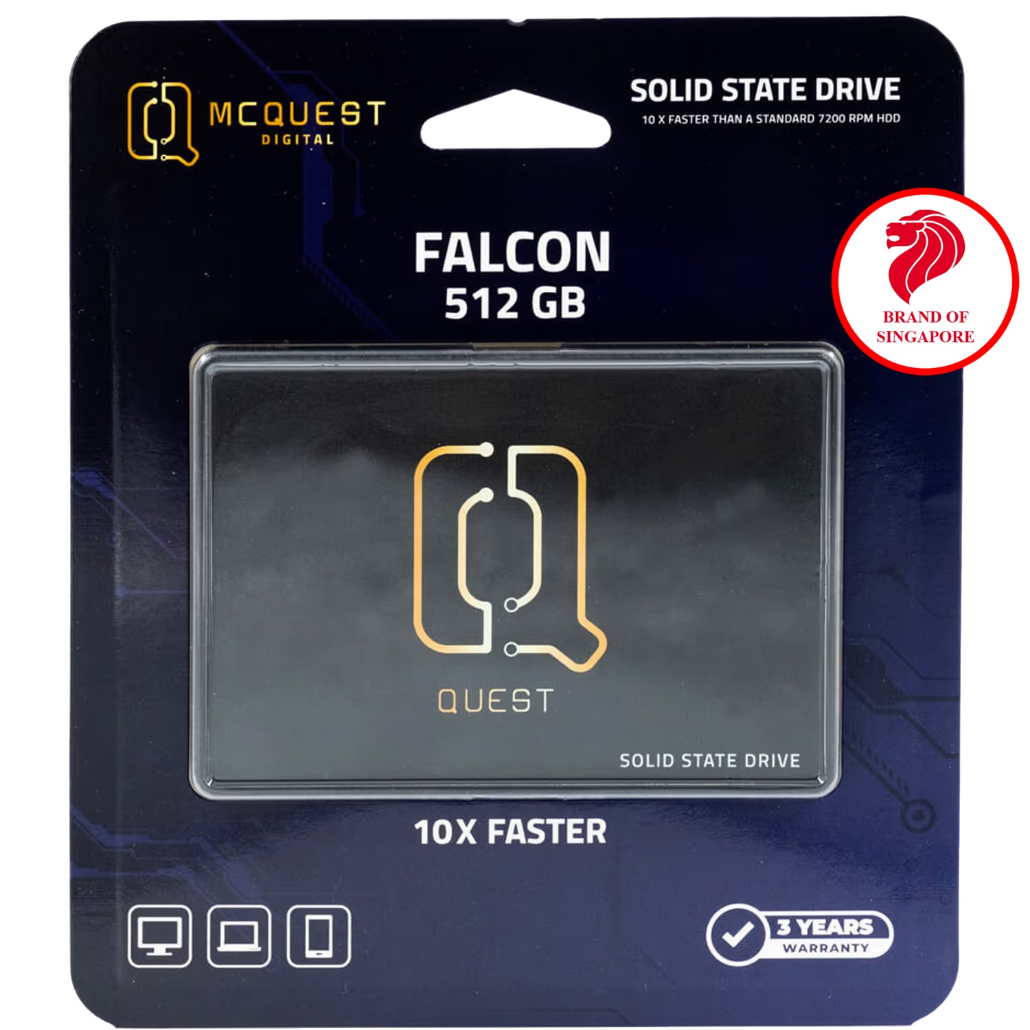 SSD QUEST Falcon 256GB SATA III 2.5 inch