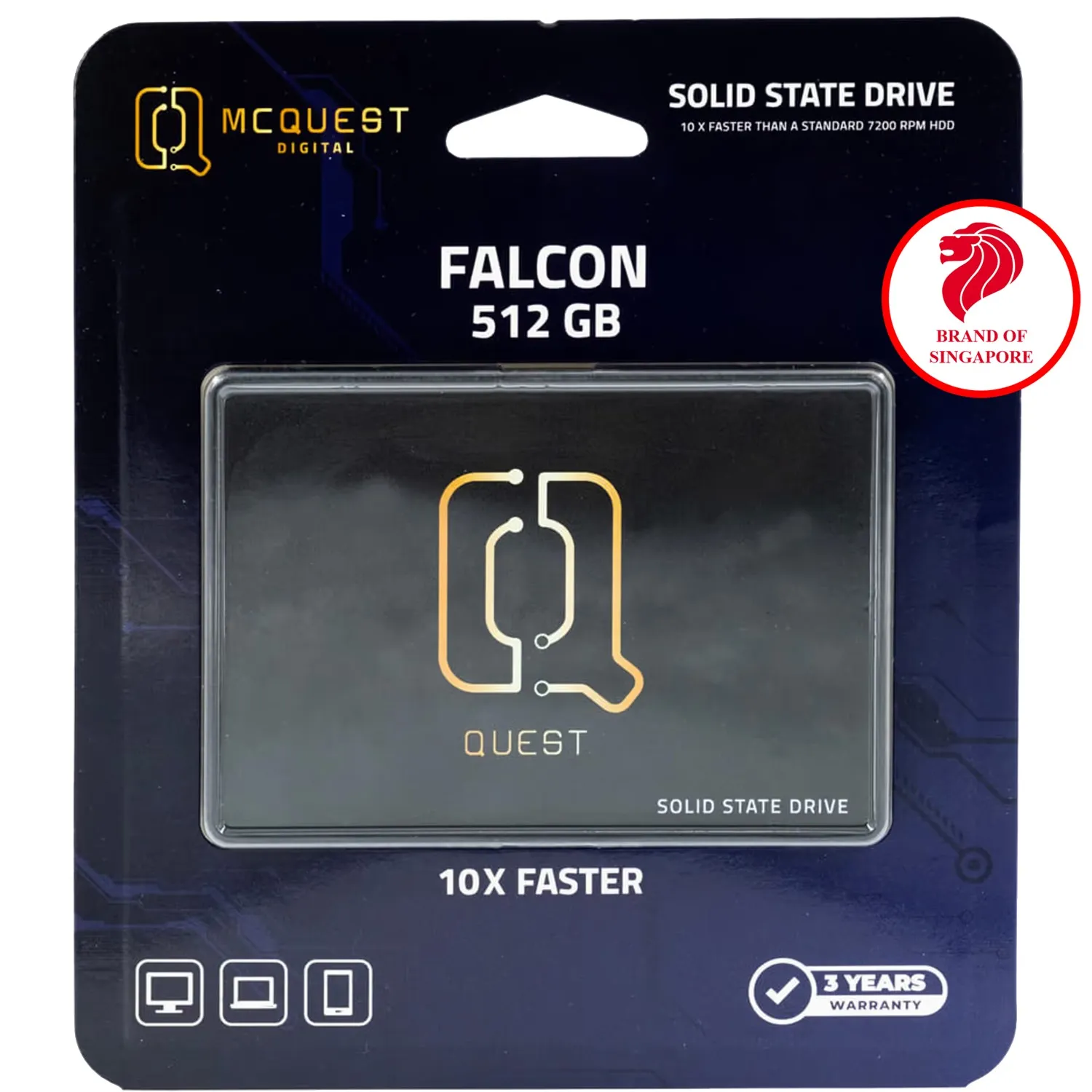 SSD McQuest Falcon 256GB SATA III 2.5"