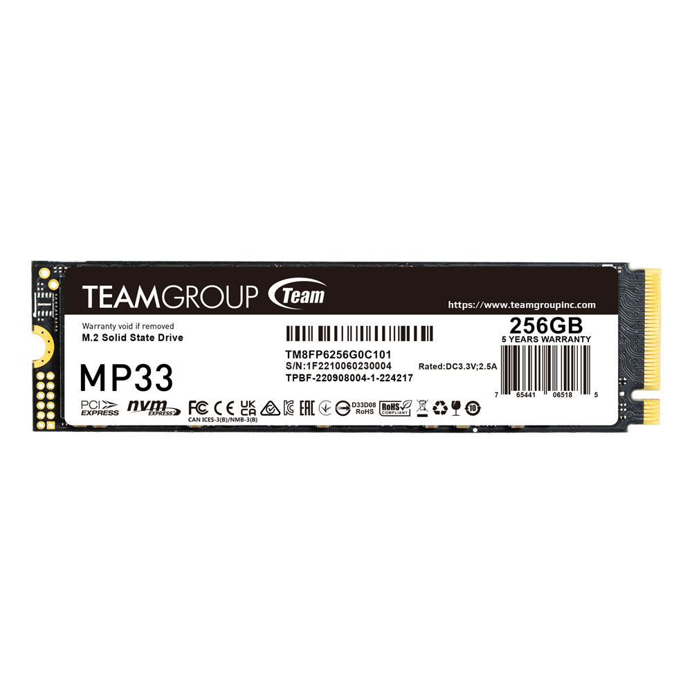 SSD TeamGroup MP33 256GB cận cảnh