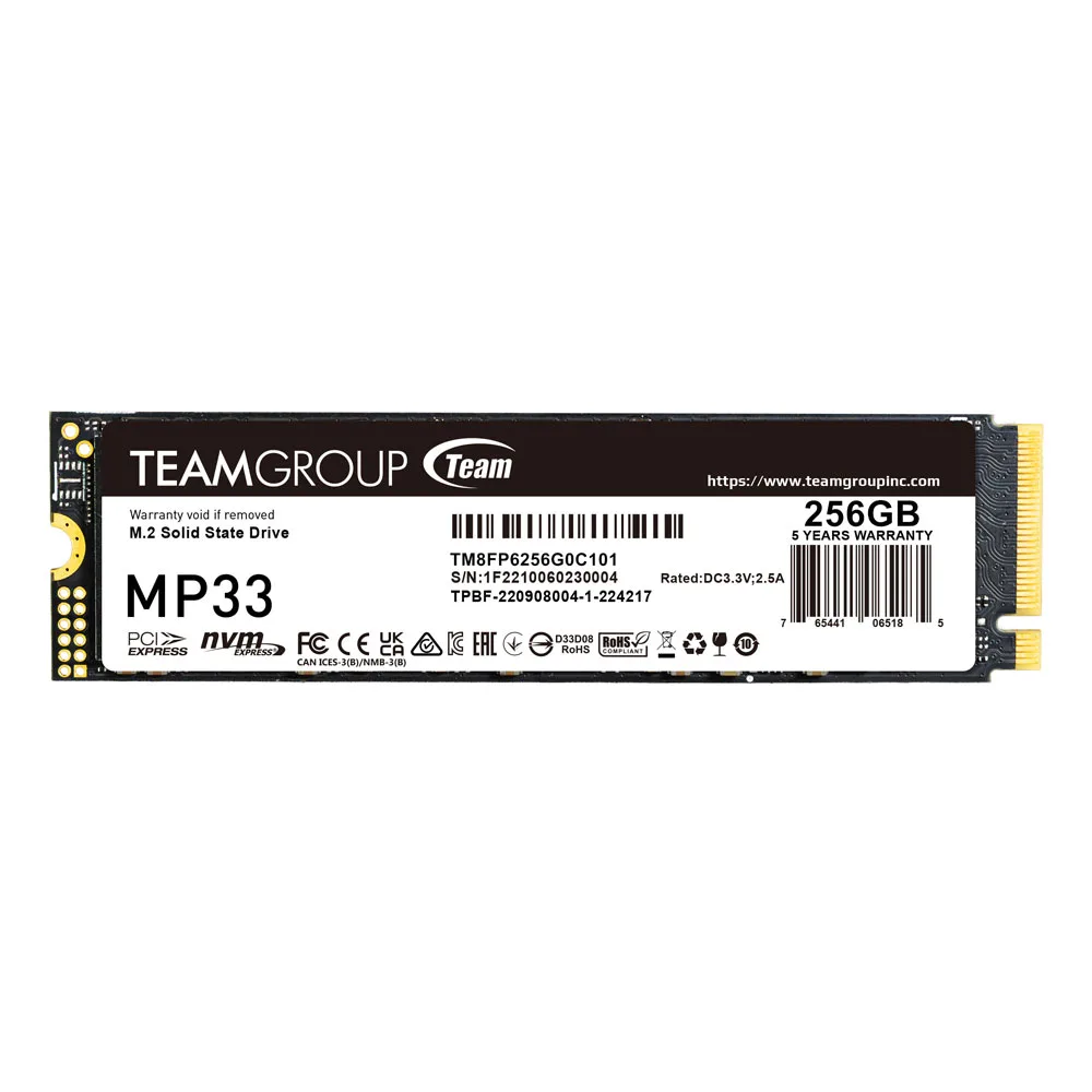 Ổ cứng SSD TeamGroup MP33 256GB M.2 PCIe Gen3 x4 NVMe (TM8FP6256G0C101) - ảnh 2