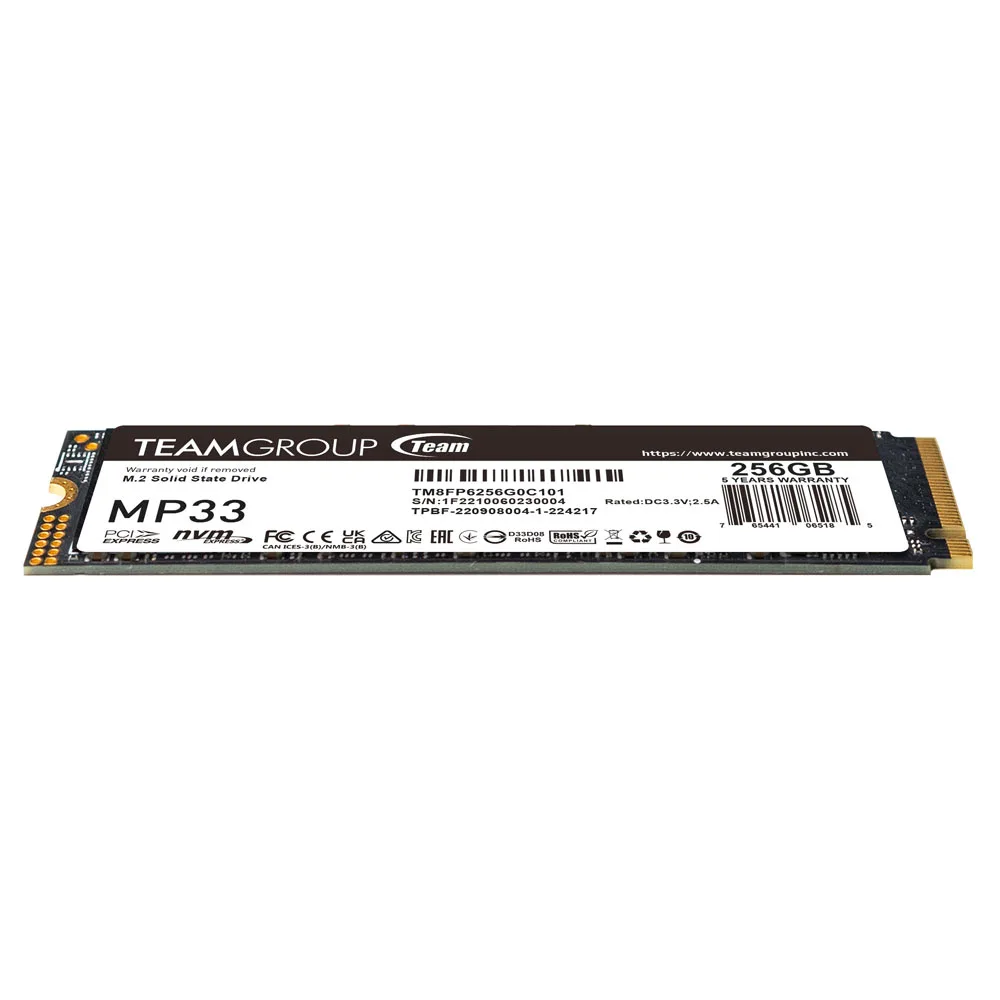 Ổ cứng SSD TeamGroup MP33 256GB M.2 PCIe Gen3 x4 NVMe (TM8FP6256G0C101) - ảnh 3