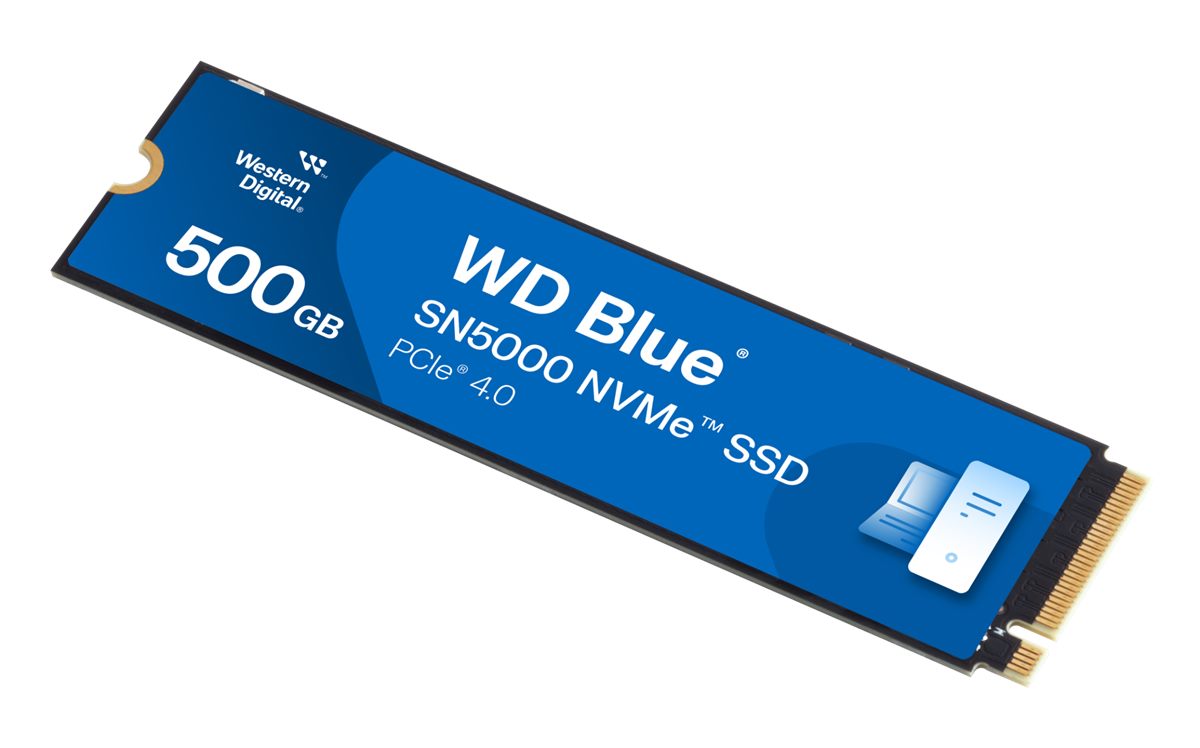 SSD WD Blue SN5000 500GB góc nghiêng