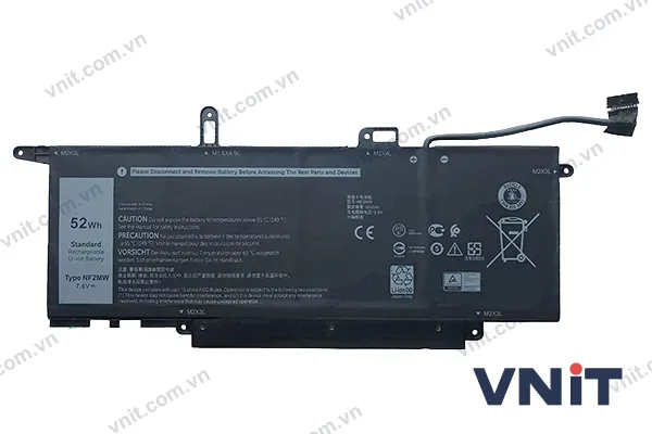 Pin Dùng cho Dell Latitude 7400 2 in 1, 9410 2 IN 1 (0G8F6M,NF2MW) 52Wh