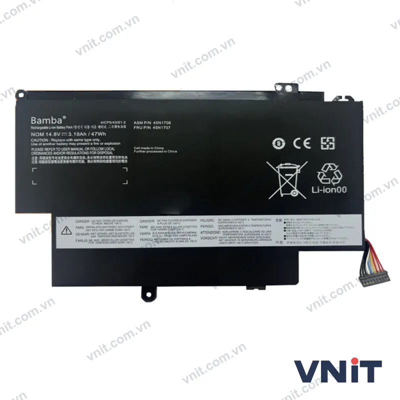 Pin Dùng cho Lenovo S1 Yoga 12, Yoga S1-120, S1-S240 (45N1704,45N1705,45N1706, 45N1707)