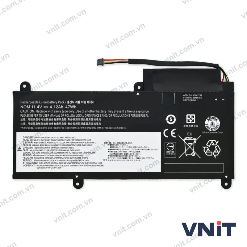 Pin Dùng cho Lenovo E450,E450C,E460, E455, E465, E475, E470, E460C (45N1754,45N1755,45N1756,45N1757,45N1752,45N1753)