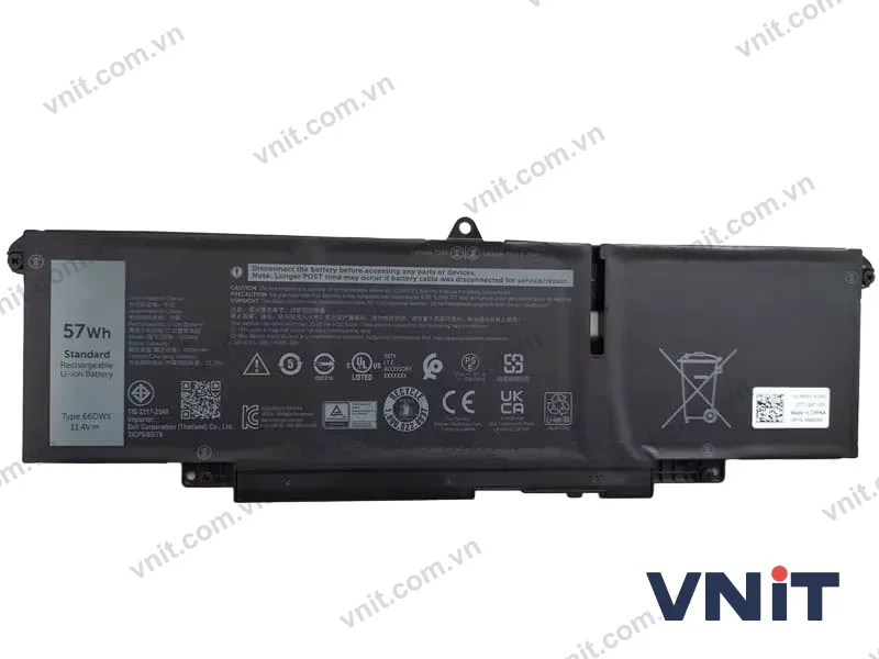 Pin Dùng cho Dell Latitude 7340,7350,7440,7450,7640,7650 (66DWX) 57Wh