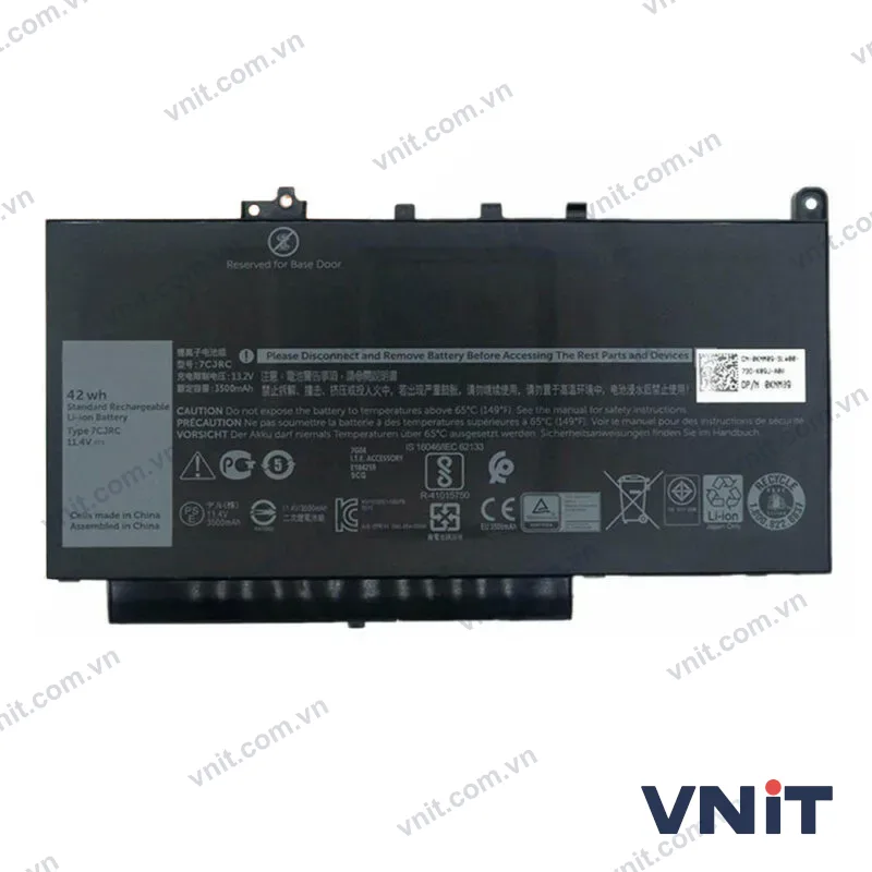 Pin Dùng cho Dell Latitude E7270,E7470 (7CJRC) 42WH