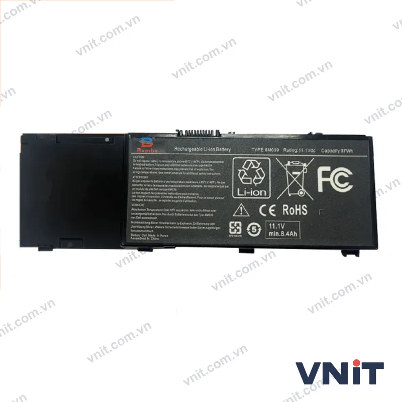 Pin Dùng cho Dell Precision M6400,M6500 (9CELL C565C, 8M039, KR854)