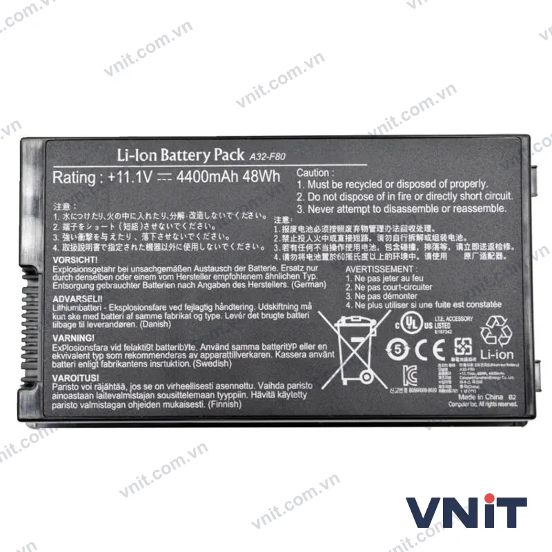 Pin Dùng cho Asus F50,F80,F81,F83,X82,X85,PRO61,PRO86,X88SE,X80,X61 (A32-F80)