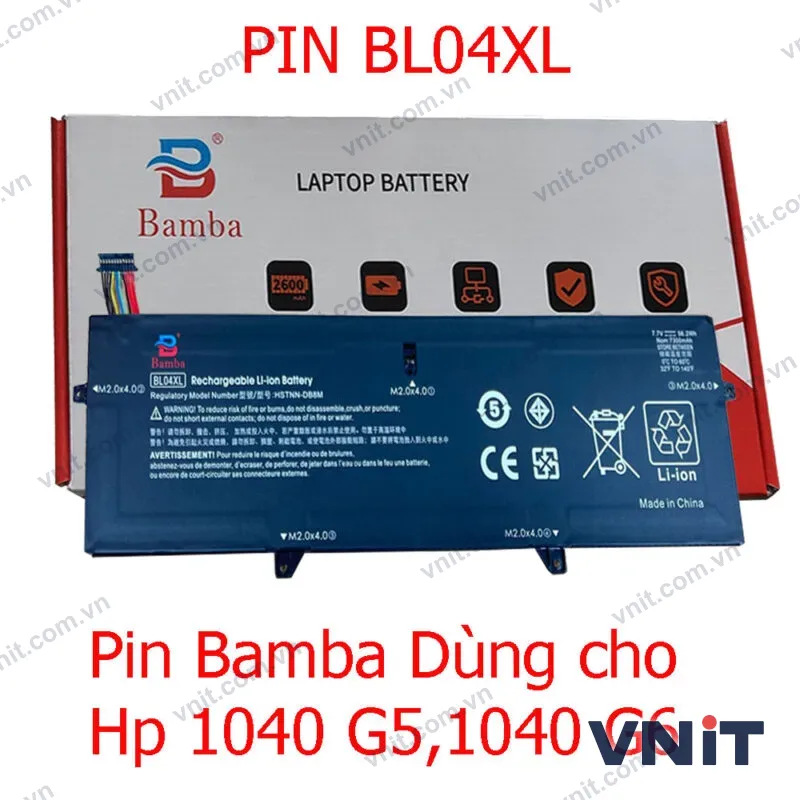 Pin Dùng cho Hp 1040 G5,1040 G6 (BL04XL)