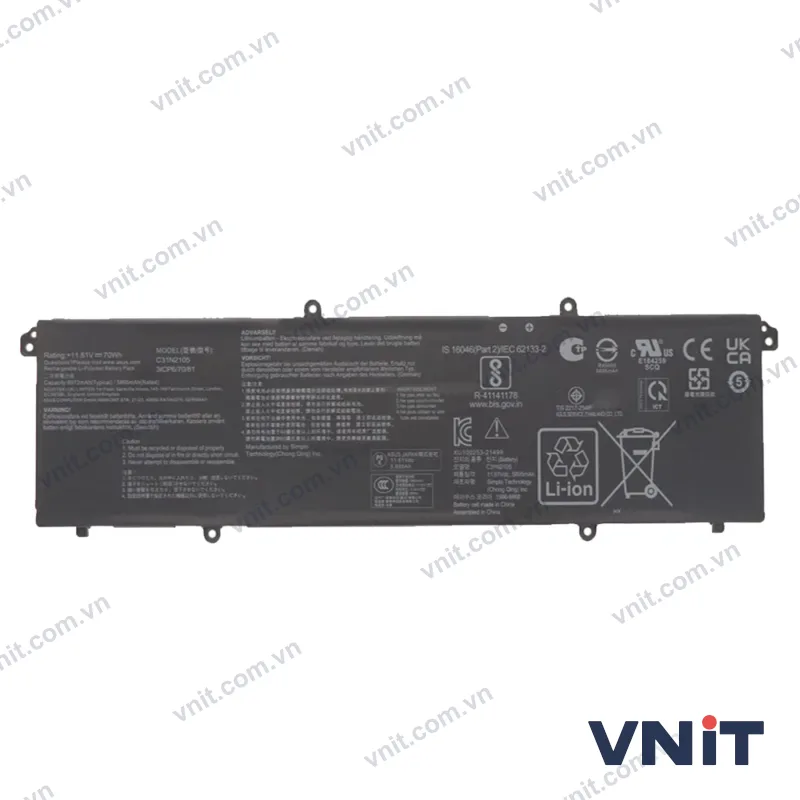 Pin Dùng cho Asus K3402Z,K3502Z, M1403QA, X1403ZA,M1503IA, X1503ZA, M1603QA, X1603Z,M3402QA, K3402ZA, M3402RA, M5402RA,S5402ZA,K3502ZA, M3502QA, M5602QA, M5602RA, S5602ZA (C31N2105)