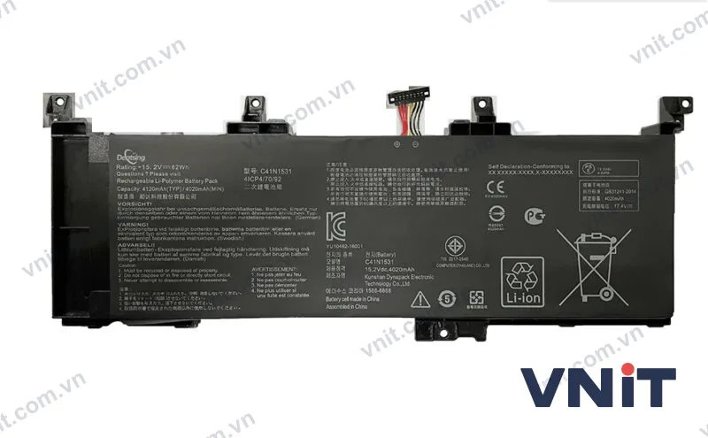 Pin Dùng cho Asus GL502VS,GL502VY (C41N1531)