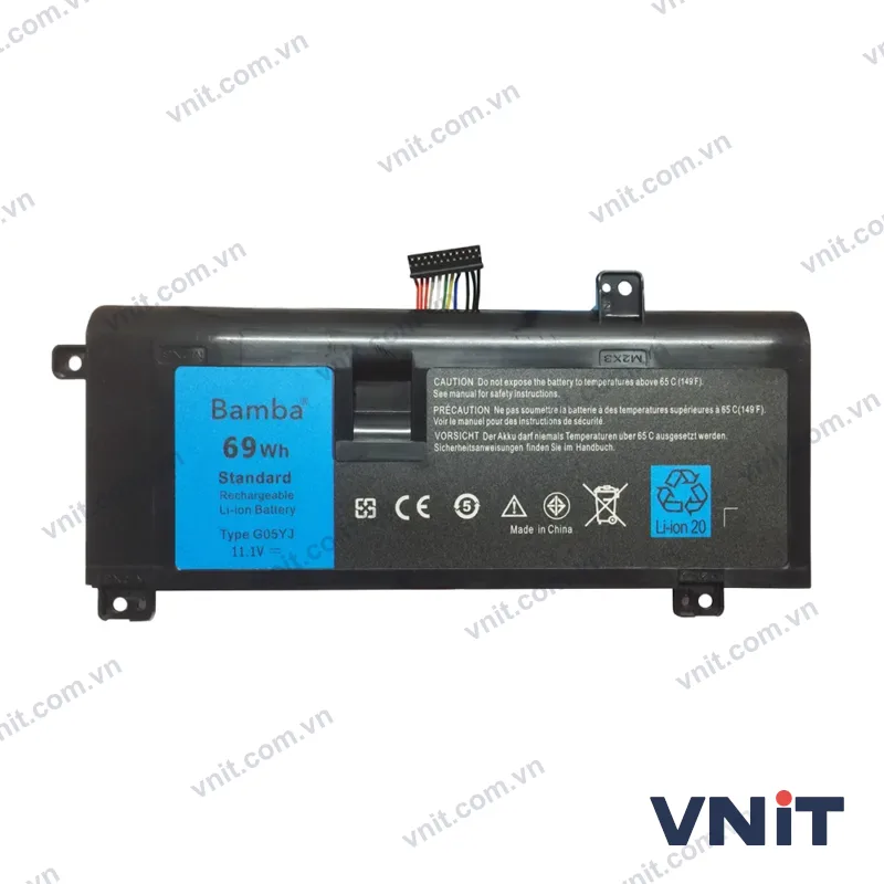Pin Dùng cho Dell Alienware M14X-R3,M14X-R4,A14,14D (G05YJ, Y3PN0, 8X70T)