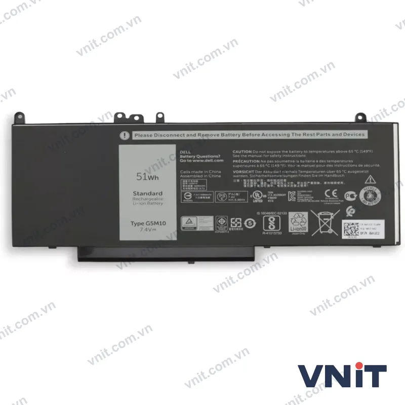 Pin Dùng cho Dell Latitude E5450,E5450,E5550 (G5M10) 51WH